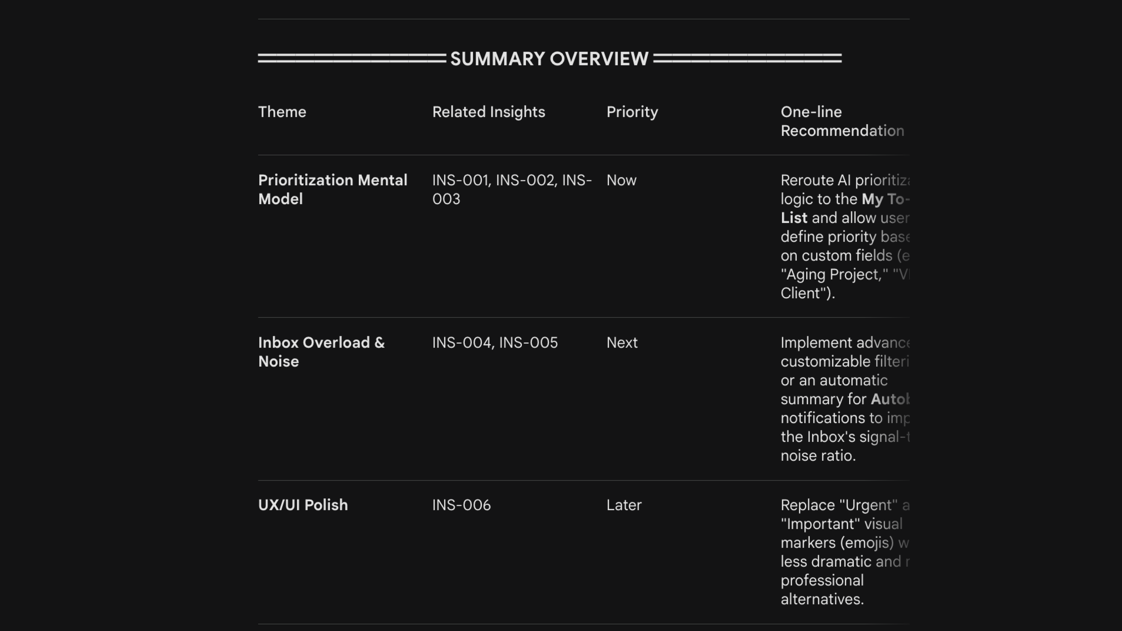Insights Generator GEM